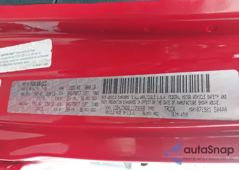 2020 Jeep Gladiator Sport S 4X4 z USA, uszkodzony, nr VIN 1C6HJTAG6LL129268